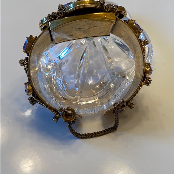 Vintage gold cuff with chain bracelet - Picture 3 of 7